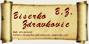 Biserko Zdravković vizit kartica
